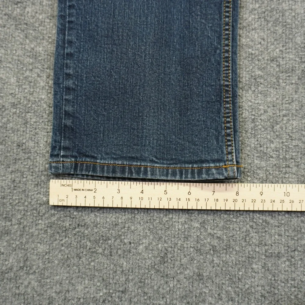 Duluth Trading Flex Weekender Jeans Mens 38x32 Blue Fit Straight Leg Stretch